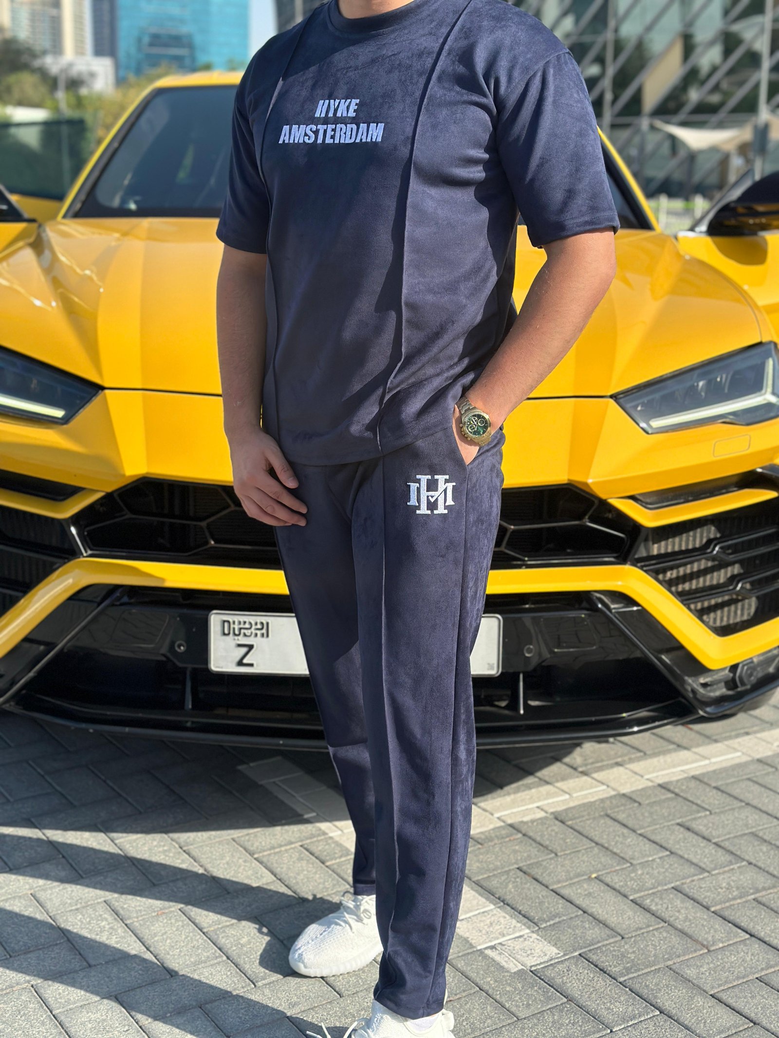 Black tracksuits back